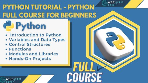 Python Tutorial - Python Full Course for Beginners