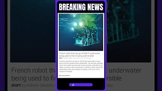 Robot to the Rescue: Victor 6000 Searches for Titanic Submersible | #shorts #news