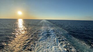 Gulf of Mexico, back of a cruise ship!