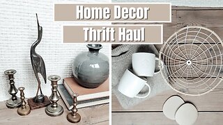 VINTAGE HOME DECOR THRIFT HAUL Thrift Shopping On the Budget | Boho & Vintage Decorations