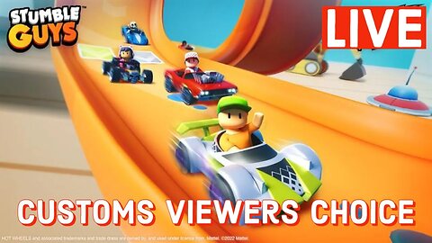 🔴Stumble Guys HOT WHEELS UPDATE Live Stream- CUSTOMS with Viewers | Session #107