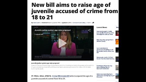 New Minnesota bill aims to expand the age of a juvenile accused of a crime from 18 to 21