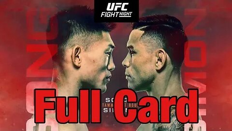 UFC Fight Night Simon Vs Song Full Card Prediction