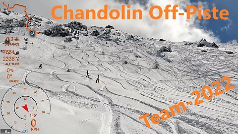 [4K] Skiing Chandolin, Some Off-Piste Powder Fun - Part 2/2, Valais Switzerland, GoPro HERO10