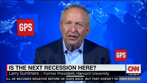 Fmr Obama Economic Advisor Warns a Very High Likelihood For a Recession