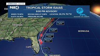 Tropical Storm Isaias continues to move away from SWFL