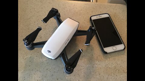 Dji Spark drone gets low