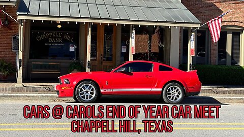 Cars at Carols End of Year Car Meet - Chappell Hill Texas - December 2023