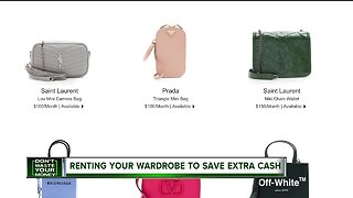 Renting your wardrobe to save extra cash