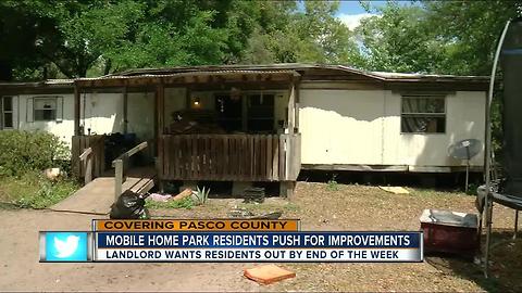 Pasco mobile home residents in unsafe conditions; landlord hasn't fixed anything