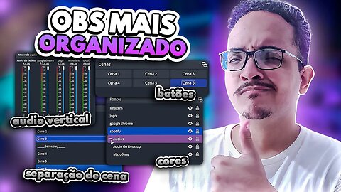 SUPER DICAS de organização do visual do seu OBS STUDIO 29 - Mudar posição e visual das janelas