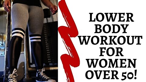 Lower Body Workout For Women Over 50+ #lowerbodyworkout #fitover50