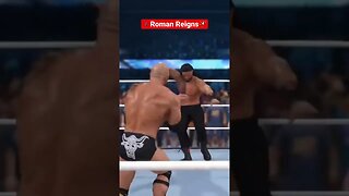 😤🤾🏽‍♂️🏃🏾‍♂️Roman Reigns Superman Punch Spear vs. The Rock Wrestlemania WWE 2k23