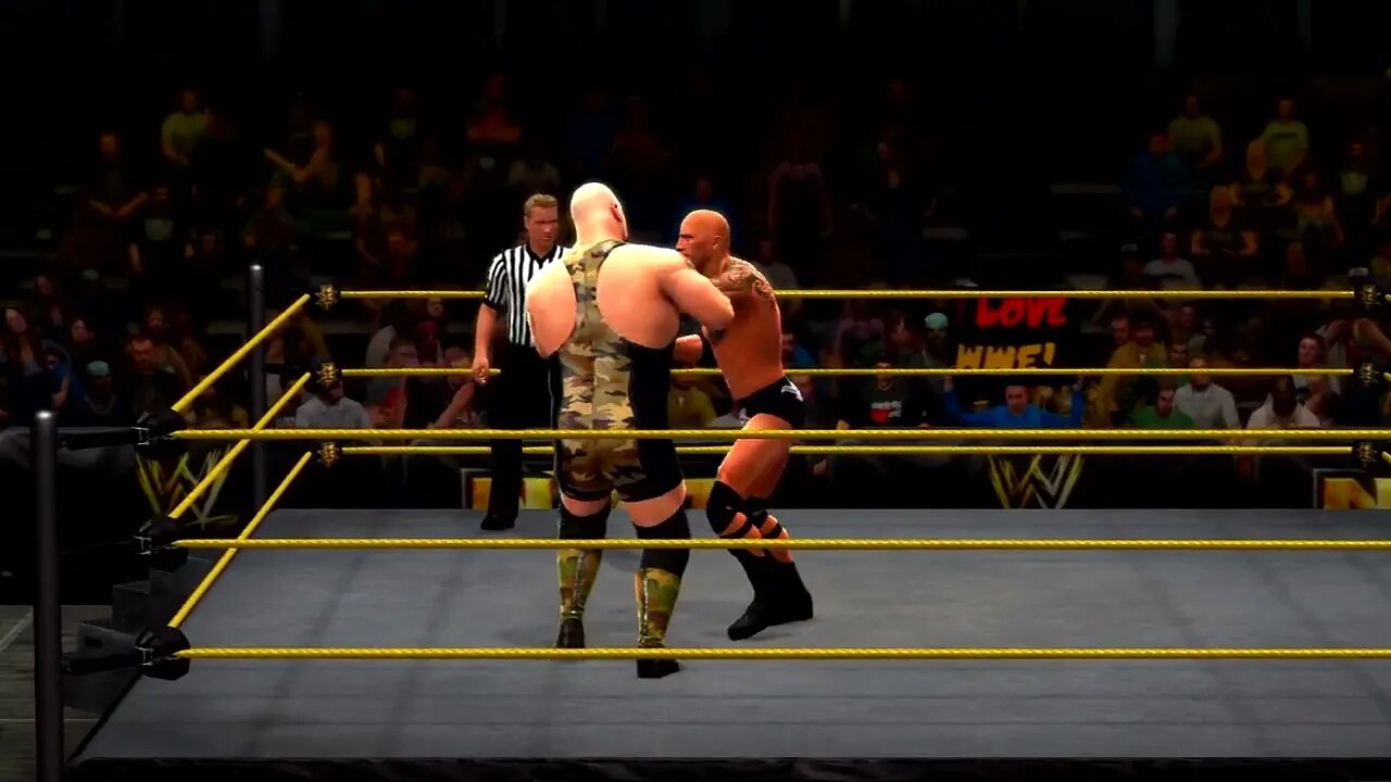 WWE 2K14 Gameplay The Rock vs Big Show