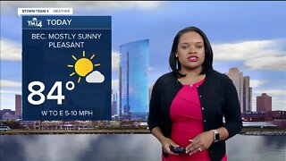 Sunny Wednesday ahead with temperatures in the 80s