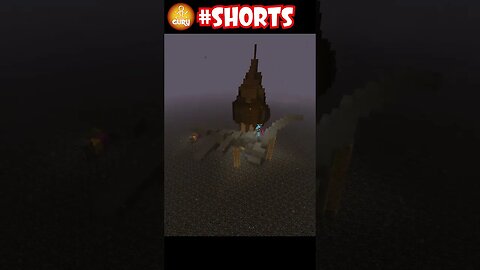 Fantasy tower on top of the nether roof #short #shorts