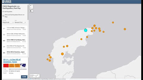 Ishikawa, Japan hit by powerful earthquake!