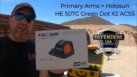 Test the NEW handgun optic from Primary Arms + Holosun! The HE 507C Green Dot X2 ACSS optic!!