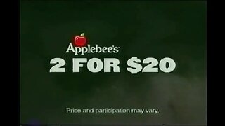 "2 for 20 Got To Be Real" Vintage Applebees TV Commercial (Lost Media)