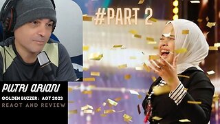 Putri Ariani receives the GOLDEN BUZZER Auditions | AGT 2023 - BRAZILIAN REACT Ariani - #part2