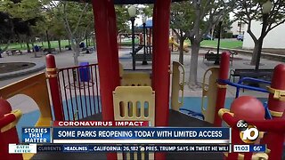 Some parks reopening today with limited access