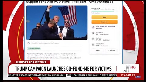 TRUMP CAMPAIGN LAUNCHES GO FUND ME FOR VICTIMS