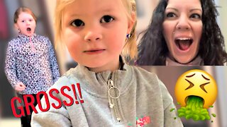 MOM PRANKS 4 yr old DAUGHTER! NASTY POOP PRANK!