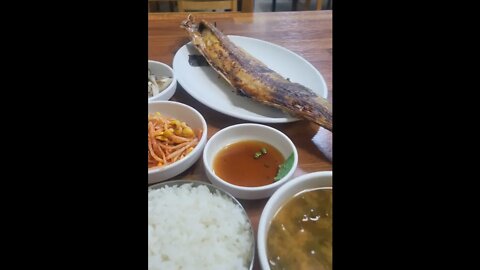 #shorts #food #cooking Grilled Spanish mackerel Korean restaurant