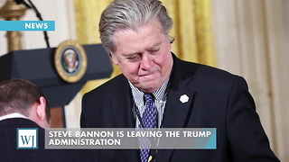 Steve Bannon Is Leaving The Trump Administration