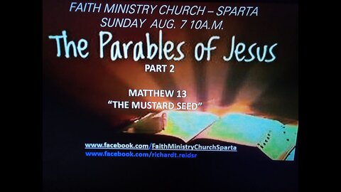 The Parables of Jesus | Pt. 2 [2] | Aug. 7, 2022