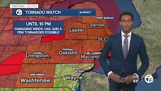 Tornado Watch in effect until 10 p.m.
