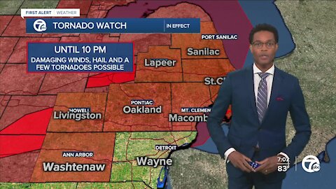 Tornado Watch in effect until 10 p.m.