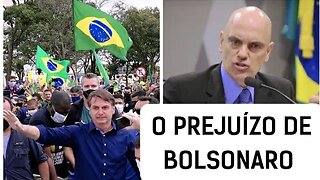 Alexandre de Moraes e o prejuízo do ex presidente bolsonaro com de seus radicais