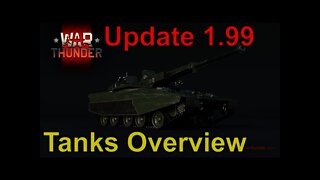 Tank Overview War Thunder - Dev Server - 1.99 Sneak Peek