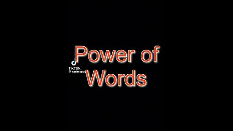 Power of words