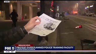 "largely peaceful protest" in Atlanta. reporters describing Antifa burning police cars