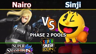 NRG|Nairo (Zero Suit) vs. DA|Sinji (Pac-Man) - Wii U Singles Phase 2 Pools - SSC2017