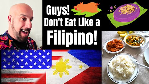 Americans Eating Filipino Foods, Healthy Choices And Moderation! #FilipinoCuisine #Philippines #USA