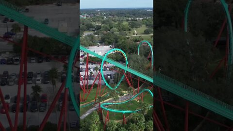 Kumba @Busch Gardens Tampa Bay & Adventure Island 🚁🎢💯 #buschgardenstampa #drone #rollercoaster