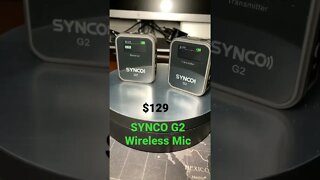 SYNCO G2 Wireless Microphone as good as the RODE Wireless GO but cheaper #shorts