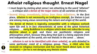 Atheists can't define atheism. Contradictory definitions.