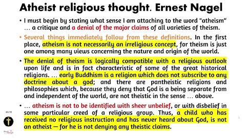 Atheists can't define atheism. Contradictory definitions.