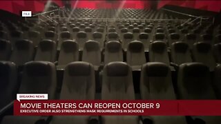 Gov. Whitmer signs order reopening movie theaters, performance venues & more on Oct. 9