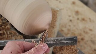 Wood Turning a Log into a Sphere