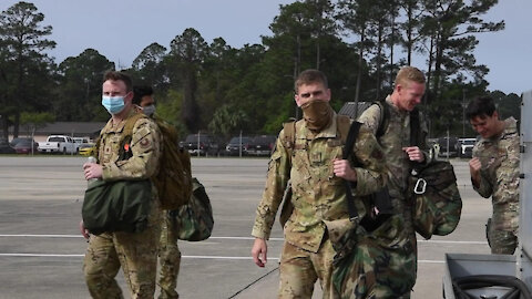 492nd SOW aircrew conduct a training flight aboard an AC-130J