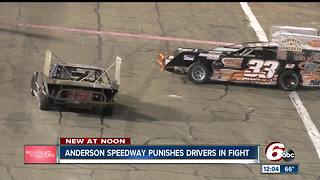 Race car drivers' fight leads to banishment, suspension from Anderson Speedway