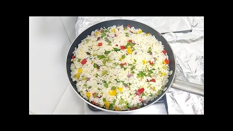 Got leftover rice? I do it like this and everyone asks me for the recipe