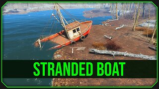 Stranded Boat in Fallout 4 - A Relaxing Swim In The River!