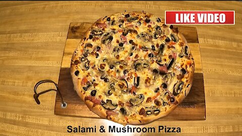 The BEST Salami and Mushroom Pizza Recipe Ever.