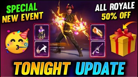 Tonight Update Biggest Discount Event Special Royale Free Fire New Event Garena Free Fire